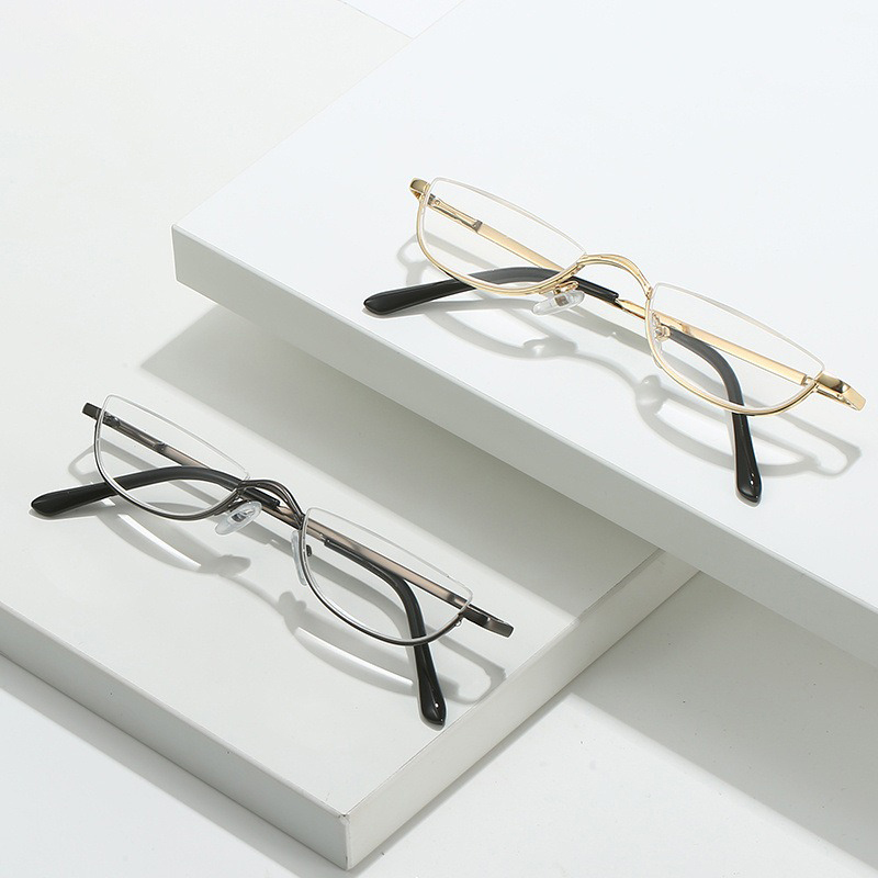 Half Moon Crescent - +1.00~+4.0 Unisex Leesbril Lente Scharnier Metalen