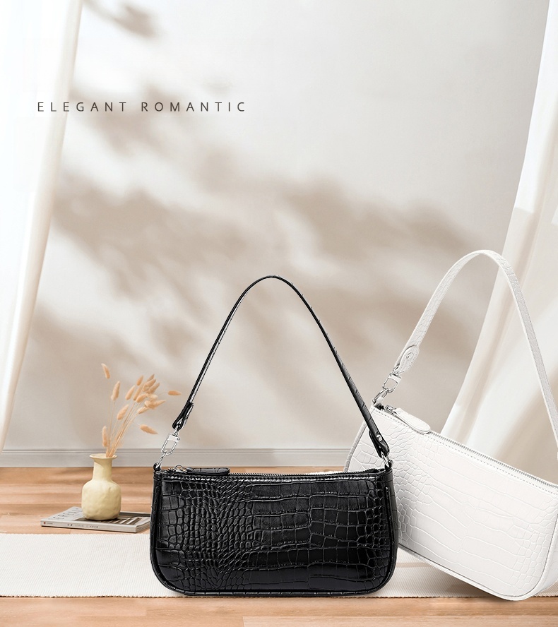 Half Moon Crescent - Modieuze minimalistische Crescent Bag Handtas met