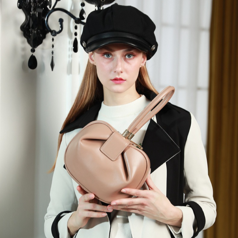 Dames handtas luxe echt leder  - Top Handle Structured recensie en prijs
