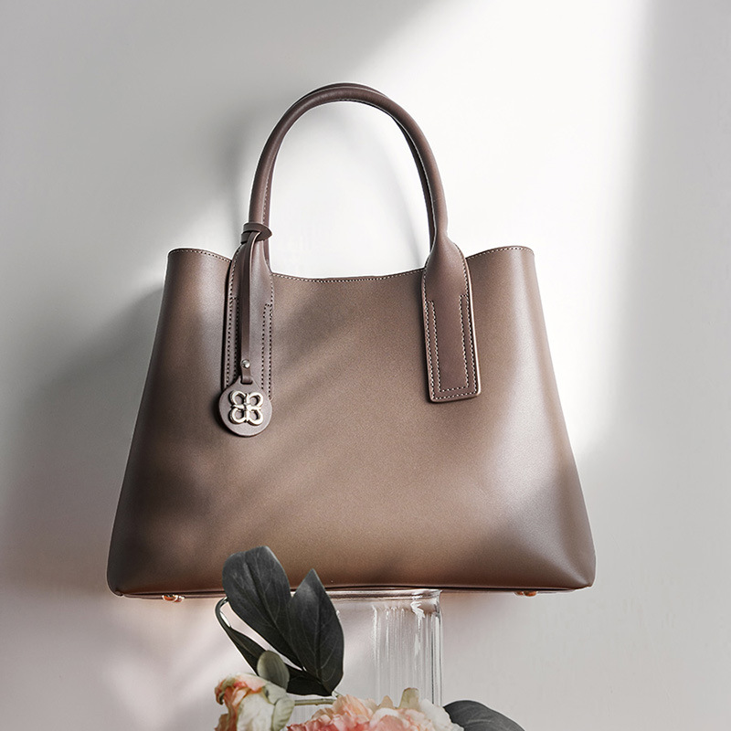 Dames handtas van zwart echt l - Top Handle Structured recensie en prijs