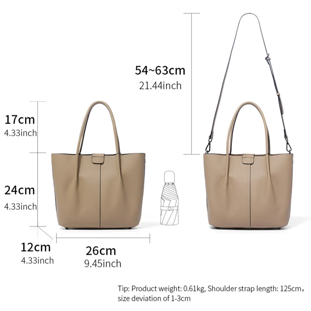 Echte high-end zachte lederen  - Top Handle Structured recensie en prijs