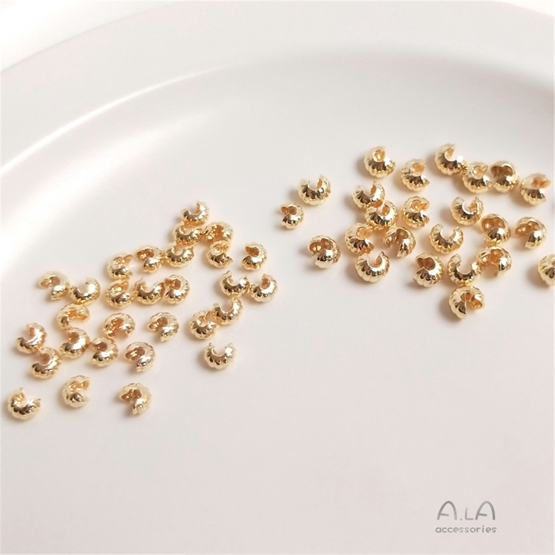 14K True Gold Pompoen Patroon  - Half Moon Crescent recensie en prijs